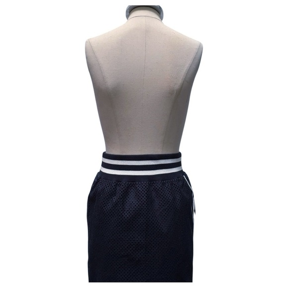 Sacai Satin Trimmed Laser Cut Prince of Wales Checked Cotton Jacquard Skirt - Picture 8 of 13